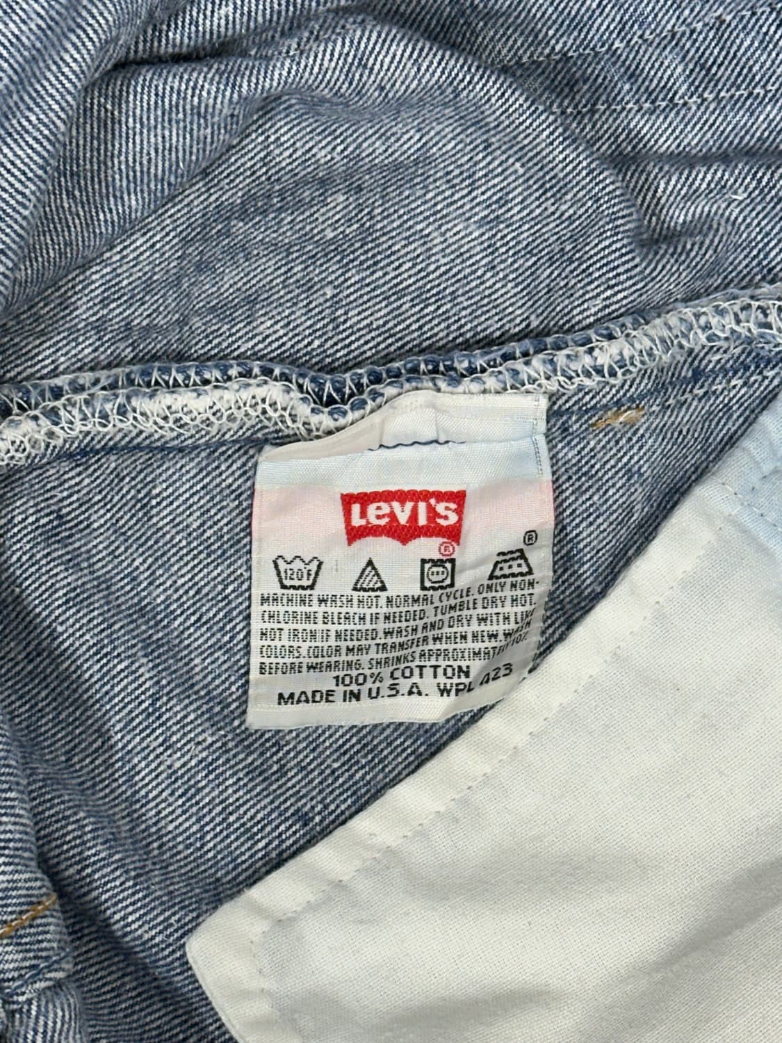 리바이스 501 x USA 중청 와이드 데님 팬츠 상품이미지7