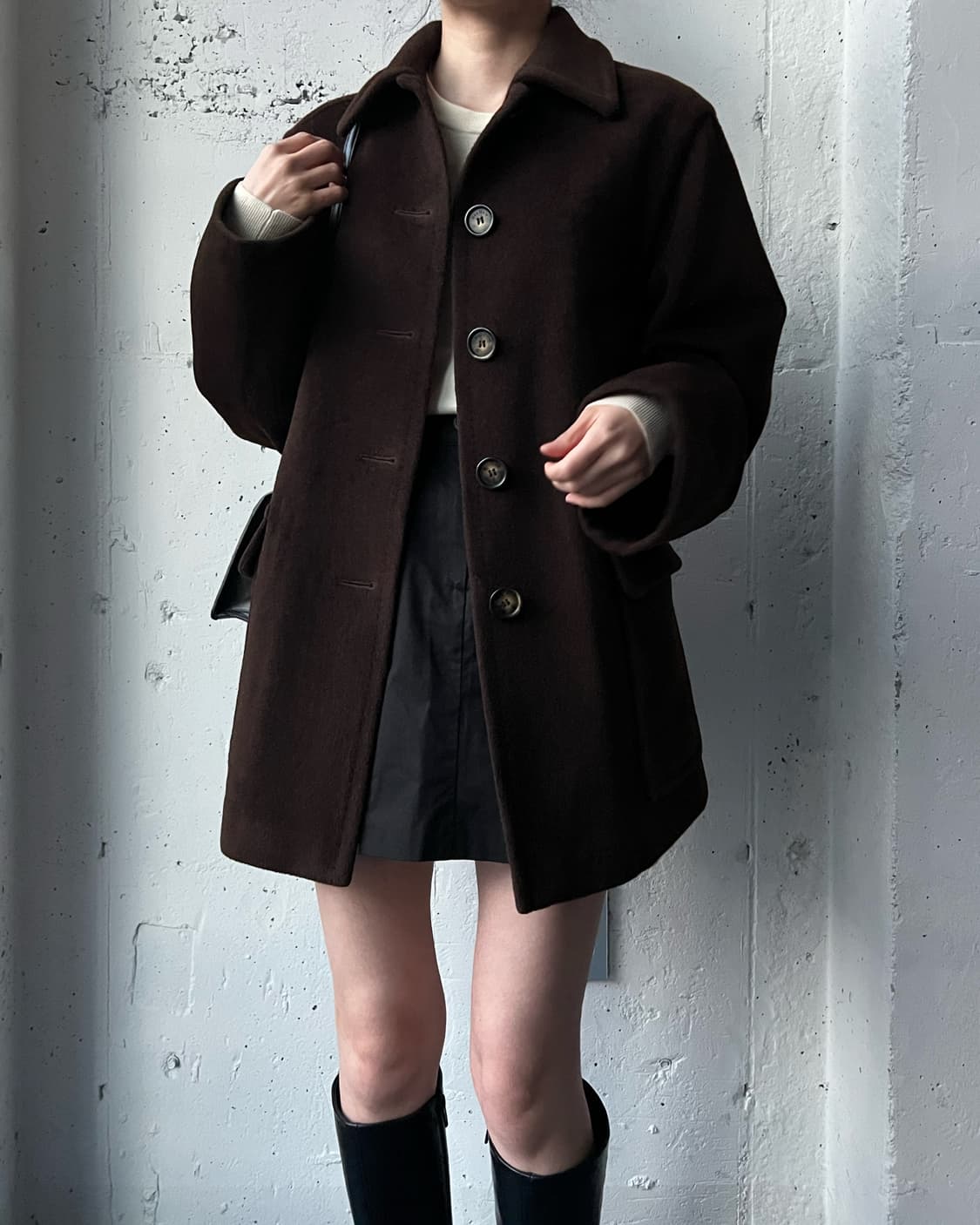 막스마라 울 하프 코트 상품이미지4