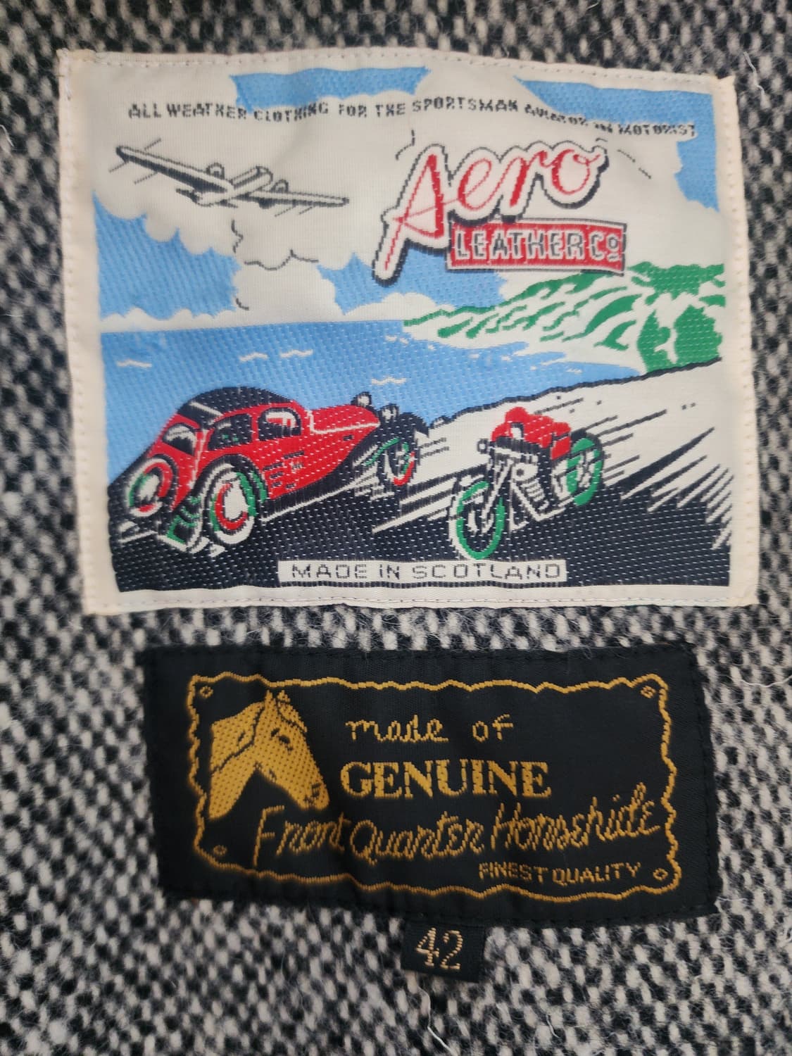 에어로레더 하프벨트 스포츠자켓 42 상품이미지3