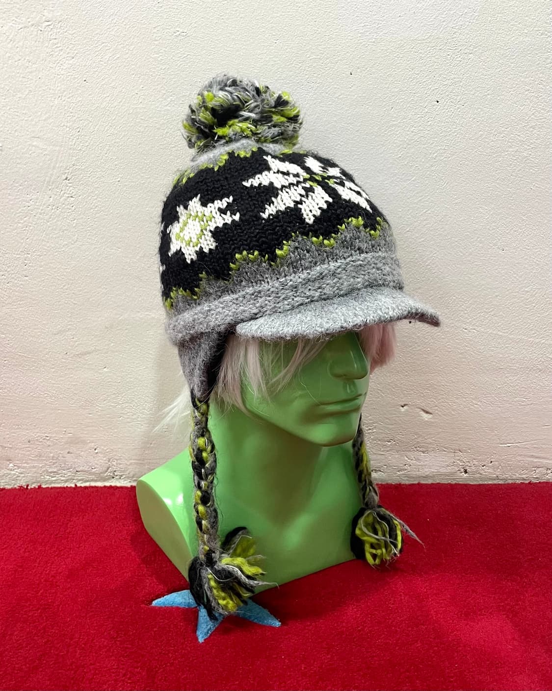 winter gray cap earflap 상품이미지1