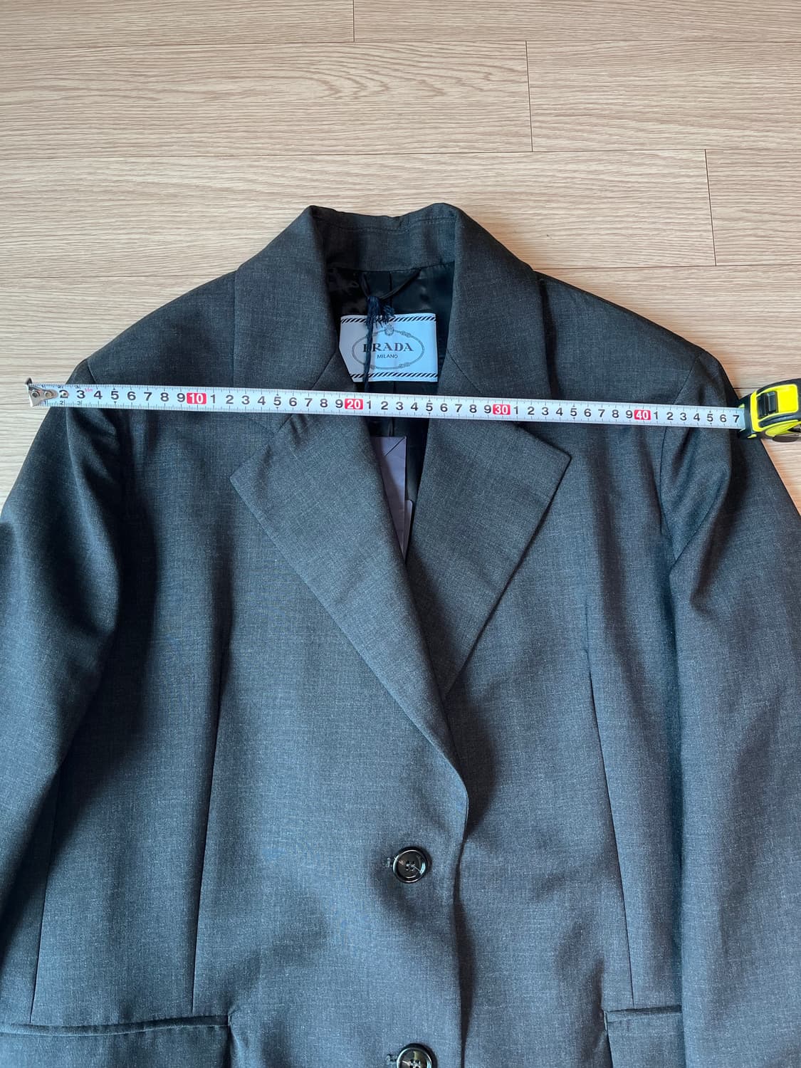 프라다 울 수프림 자켓 안트라사이트 42 상품이미지5