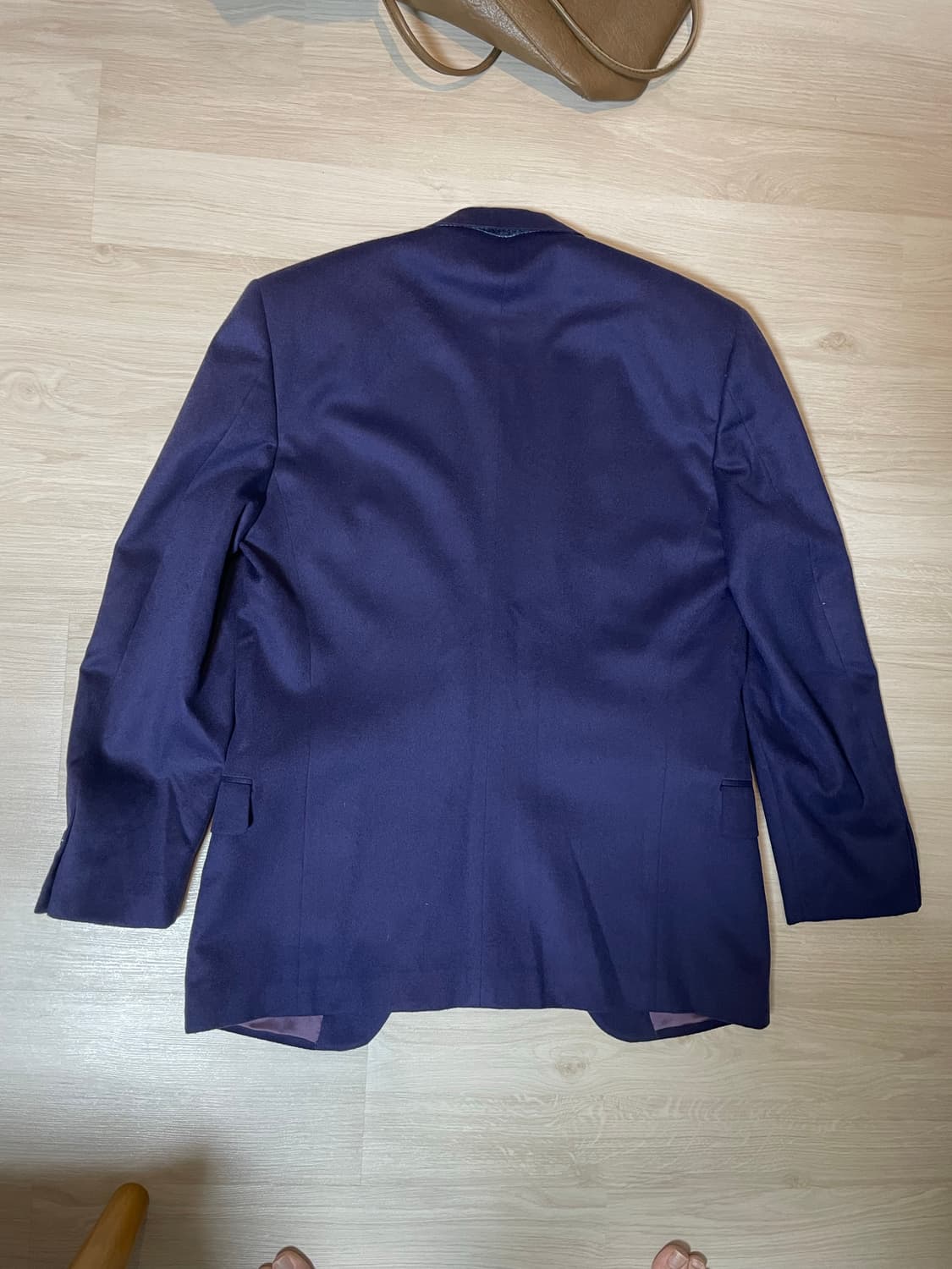 캐시미어 100% 퍼플 블레이저 IT46 상품이미지2