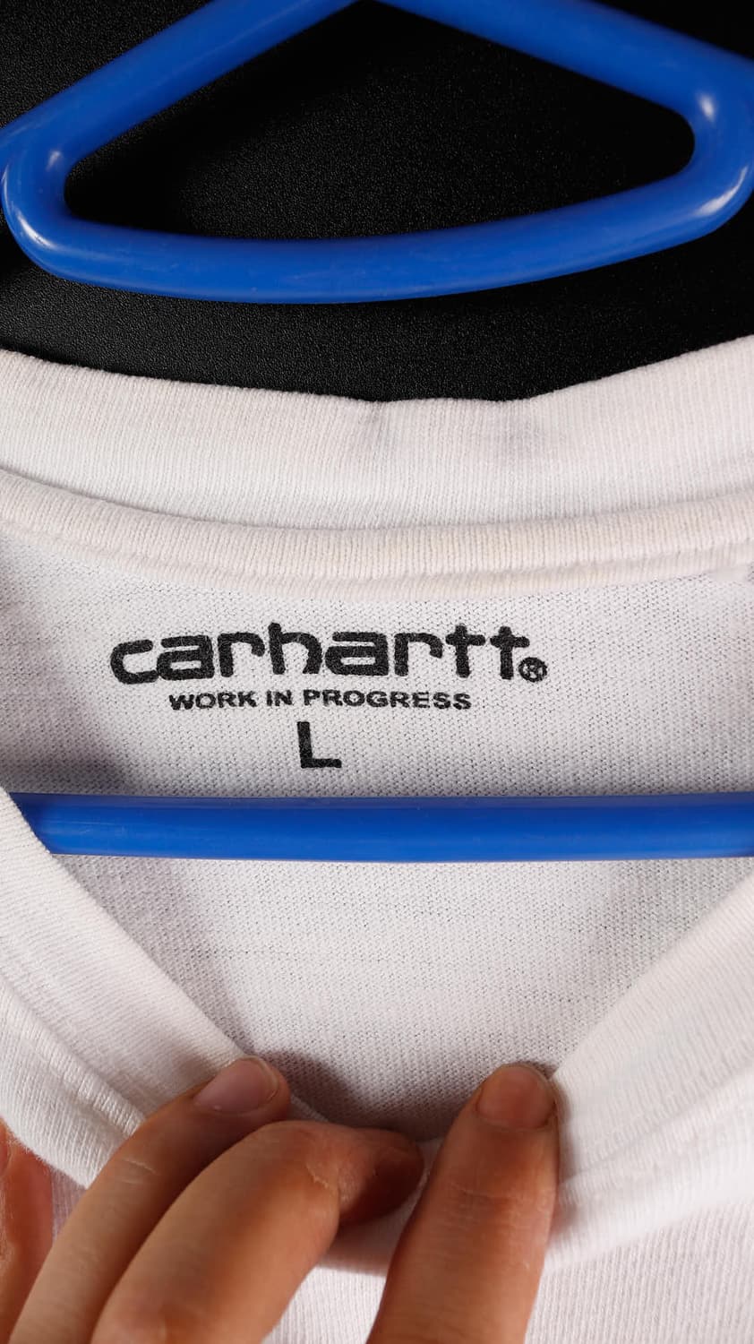 칼하트 흰색 포켓 반팔티 상품이미지5