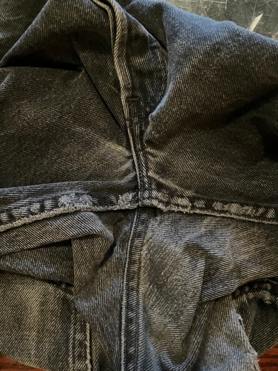 90s USA Levis 501 0660 Black Denim Pants 상품이미지8