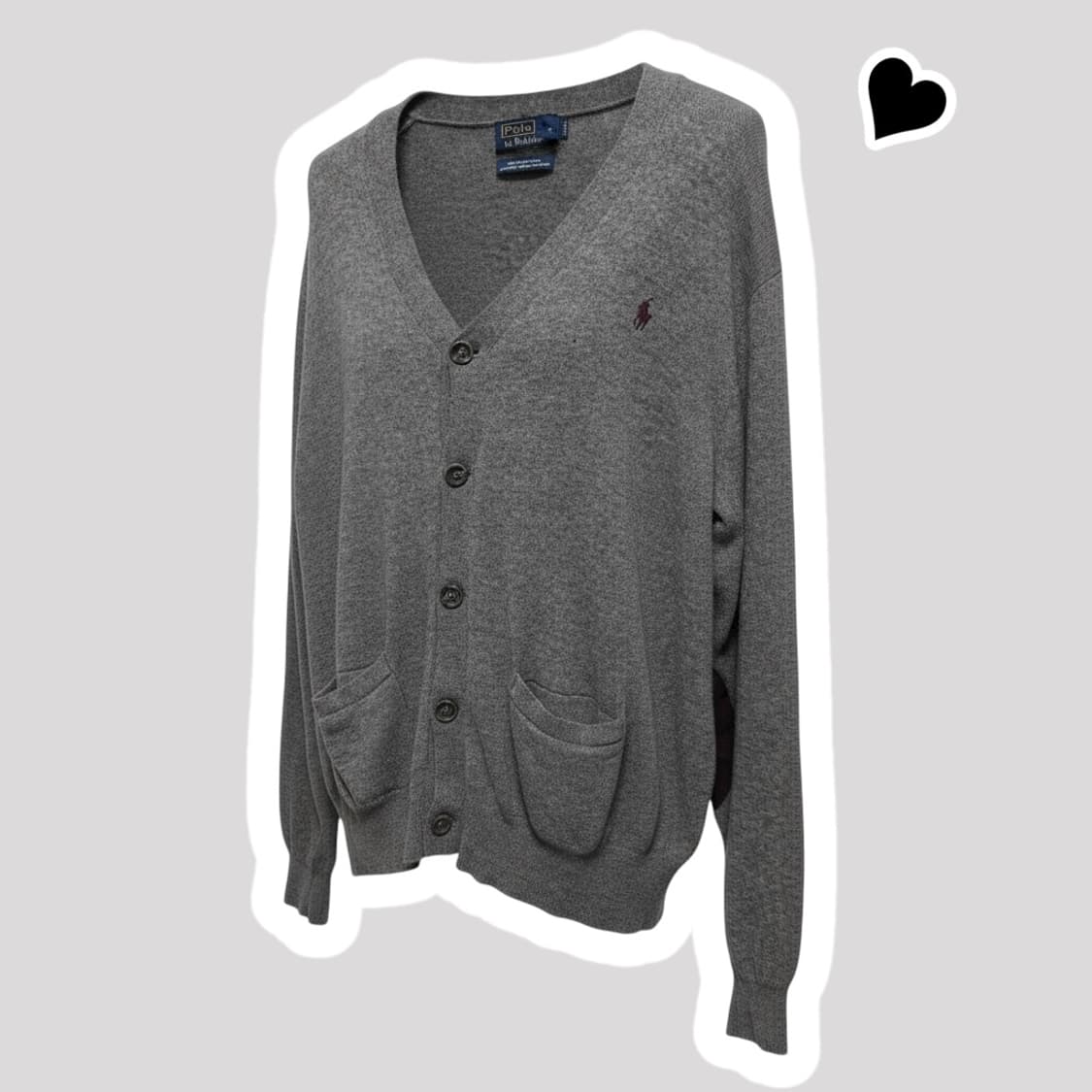 폴로 랄프로렌 그레이 가디건 상품이미지1