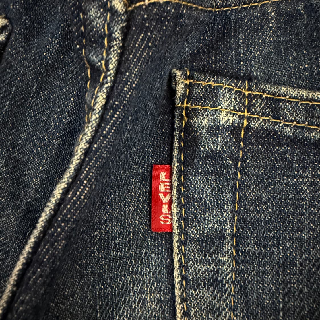 [정품/30X36] 리바이스 재팬 빅Es702XX 셀비지 데님 팬츠 상품이미지7