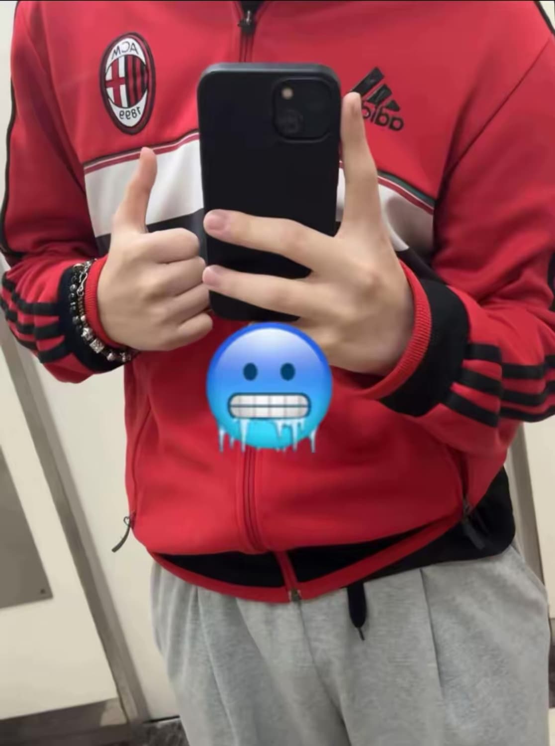 아디다스 ac 밀란 져지 판매 (임채윤님 착용) 상품이미지2