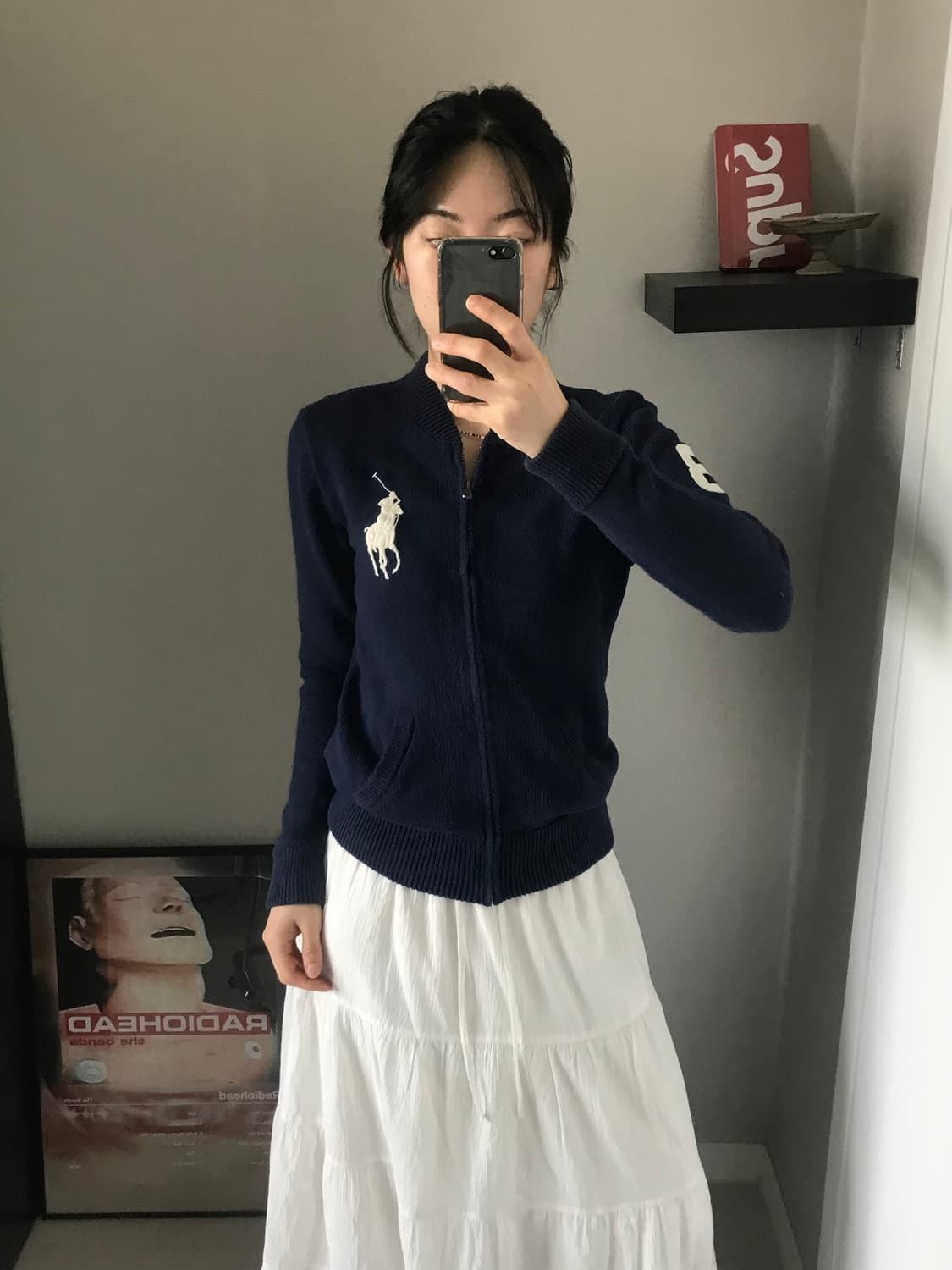 폴로 랄프로렌 빅포니 네이비 니트 집업 상품이미지3