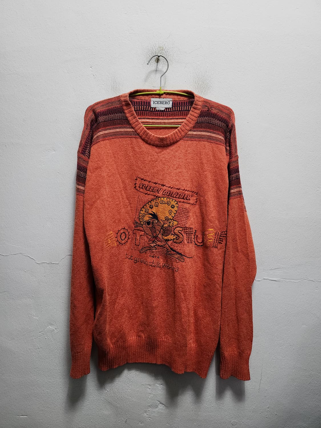 ICEBERG 아이스버그 90s 캐릭터자수 니트 상품이미지1