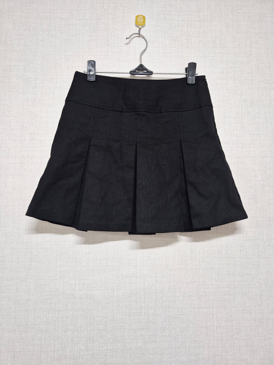 블랙 플리츠 미니스커트반바지 상품이미지1