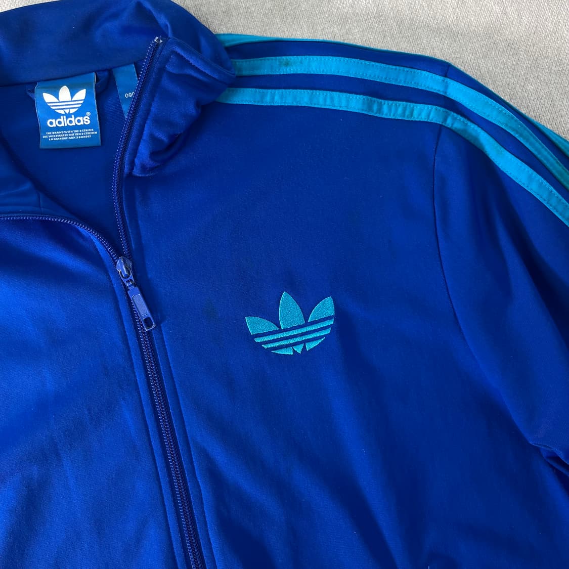 100 아디다스 파이어버드 블루 트랙탑 져지   상품이미지4