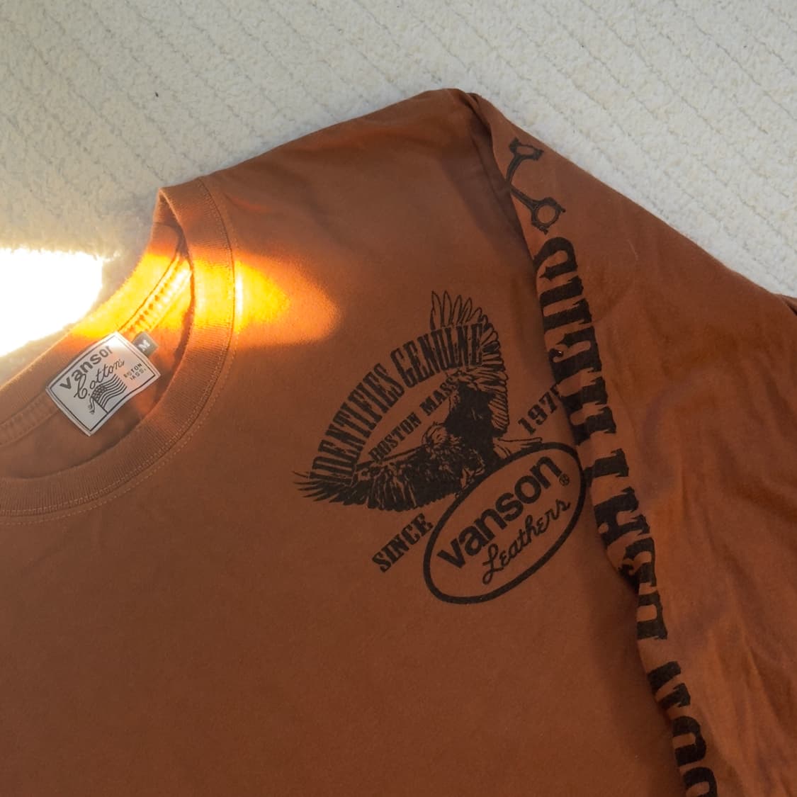 밴슨 브릭 컬러 롱슬리브 상품이미지1