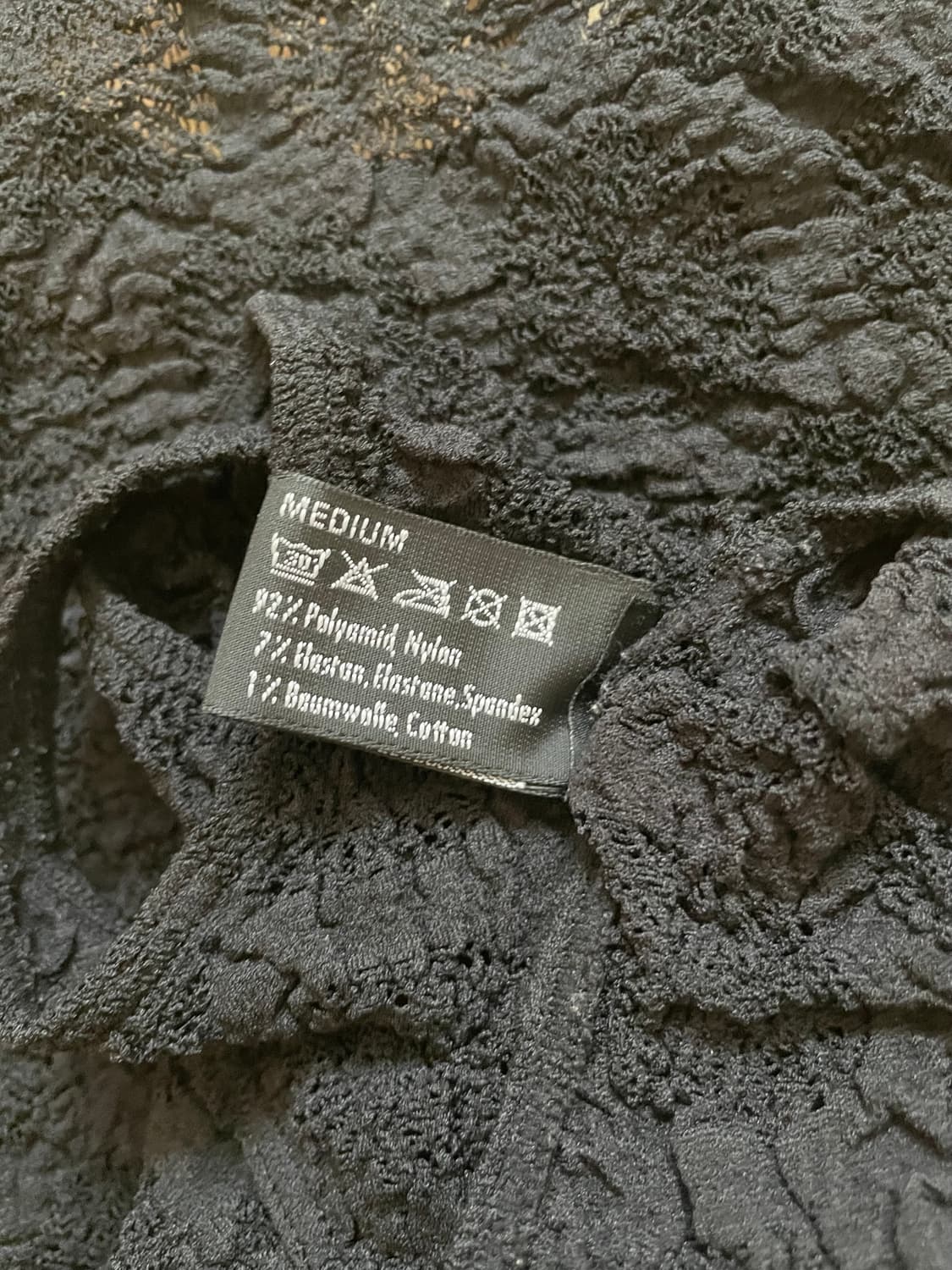 WOLFORD Black Lace Sleeves Bodysuit M 상품이미지4