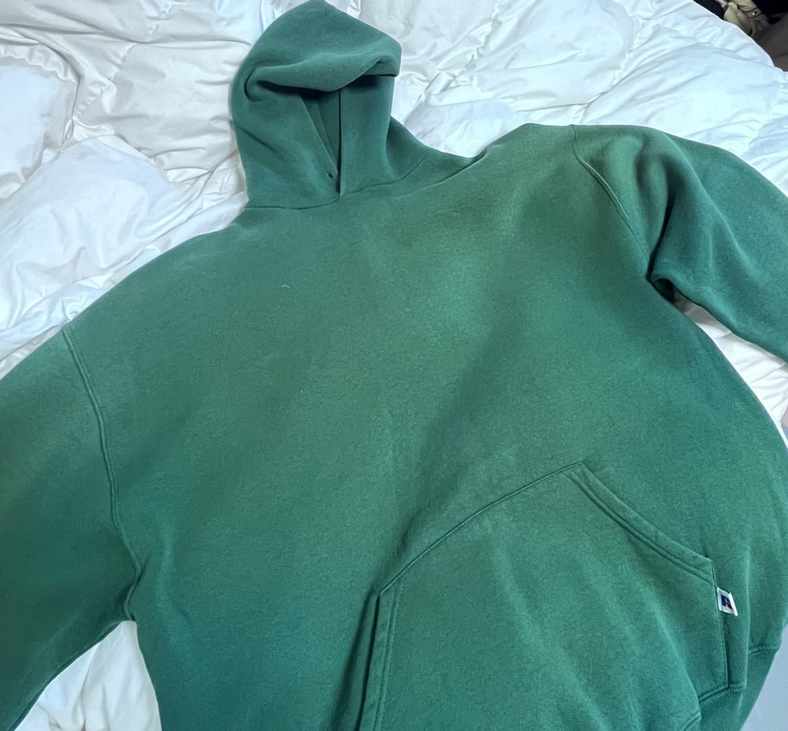90s 러셀 페이디드 그린 후디 상품이미지8