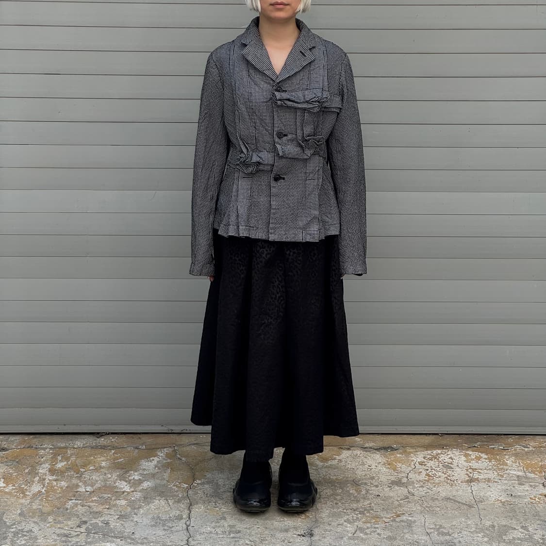 Houndstooth Corsage Design Jacket 상품이미지7