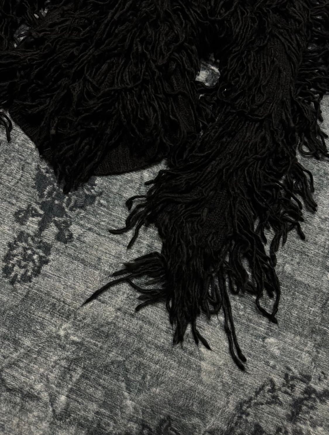 unknown hell crow fringe cardigan  상품이미지5