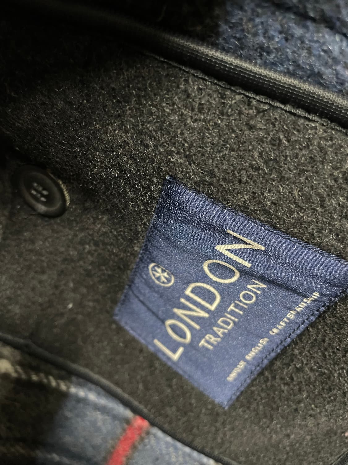 (46 XL) 런던트레디션 숏 더플코트 차콜 상품이미지5