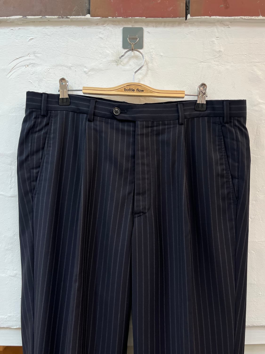 Armani 아르마니 핀 스트라이프 남성 정장바지 50 상품이미지2
