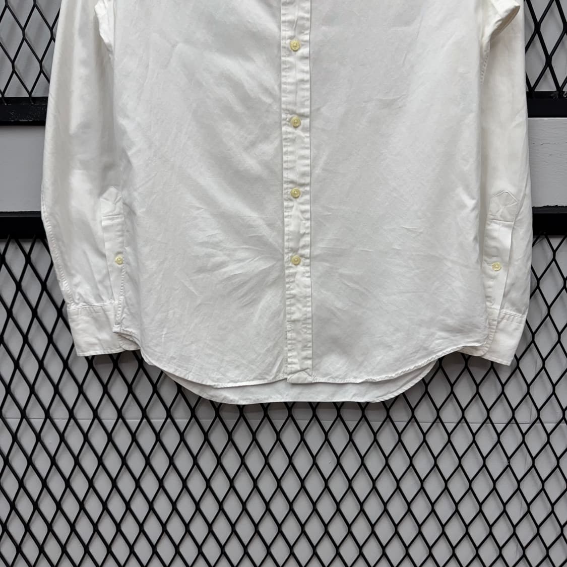 폴로 랄프로렌 솔리드 긴팔 셔츠 멀티포니 포인트 화이트 상품이미지4