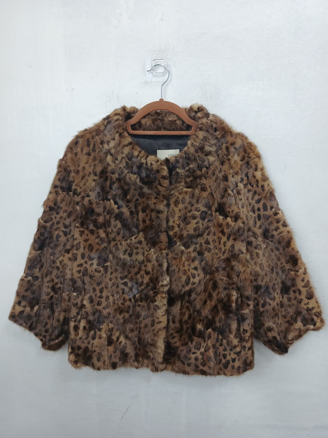 DECO 레오파드 천연밍크 숏코트 자켓 85-90 S 상품이미지1