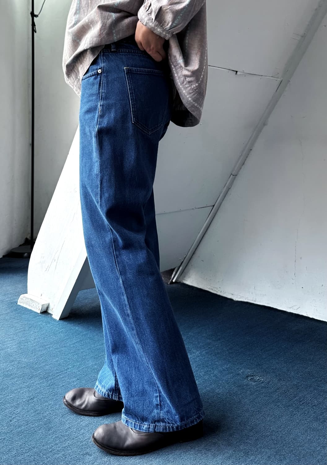 5pkt semi flare design denim pants 상품이미지8
