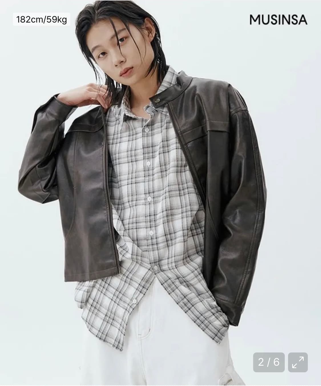 라퍼지스토어 무톤 디바이드 바이커 자켓_Cafe brown 상품이미지1