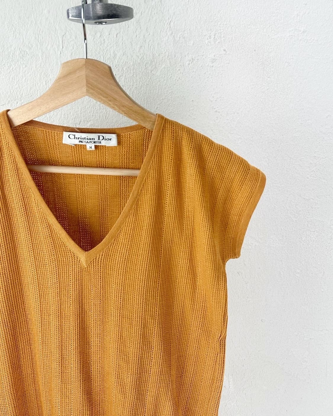 크리스챤 디올 오렌지 V넥 니트 티셔츠 상품이미지2