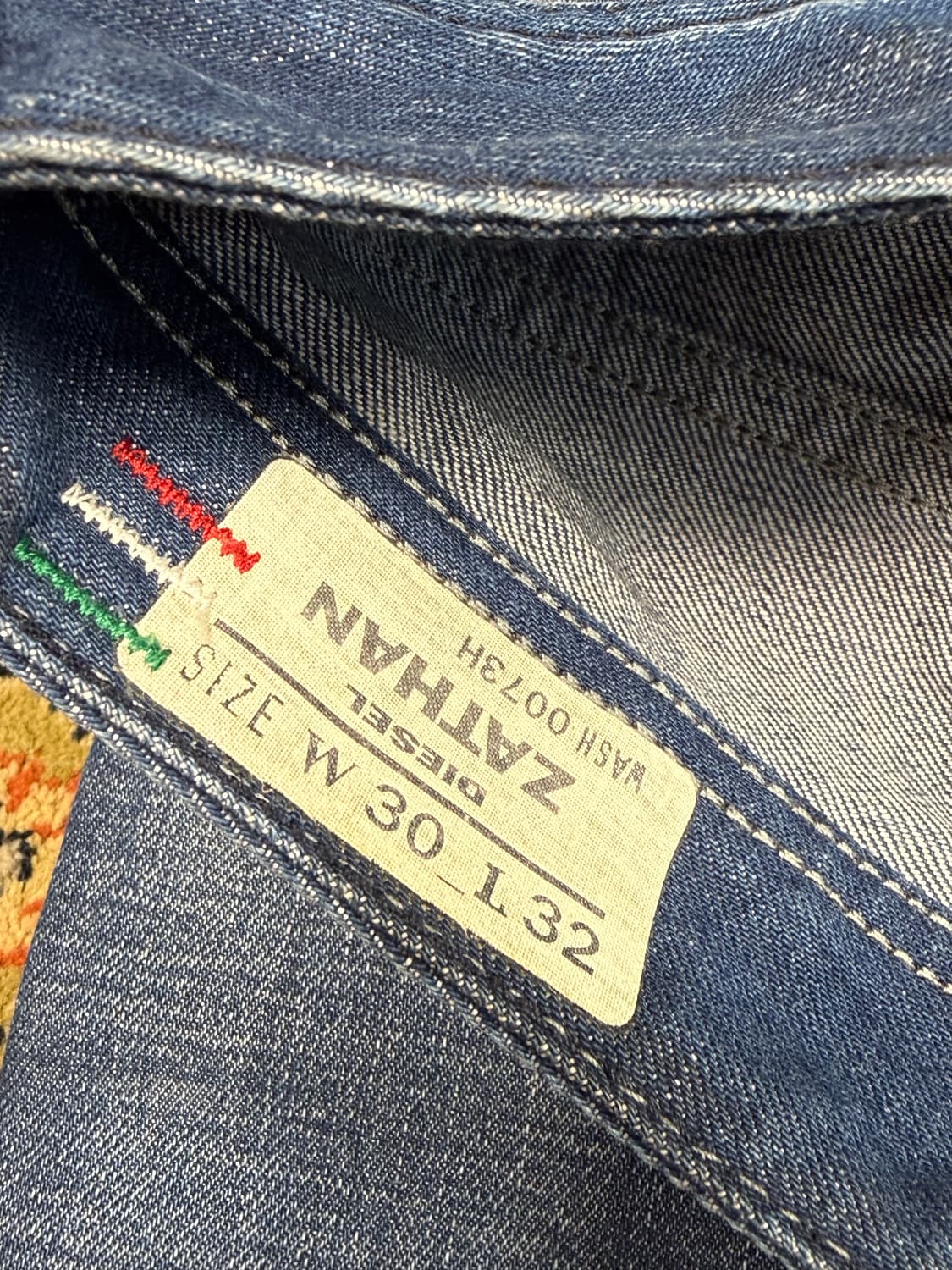 디젤 자탄 0073H 부츠컷 플레어진 데님팬츠 30x32 상품이미지5