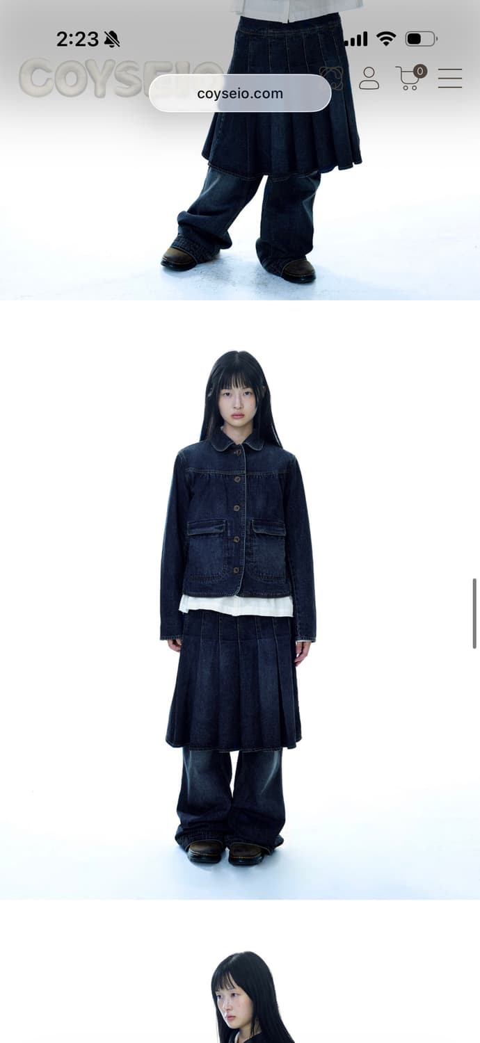코이세이오 DEEP DENIM JACKET 청자켓 1사이즈 상품이미지2