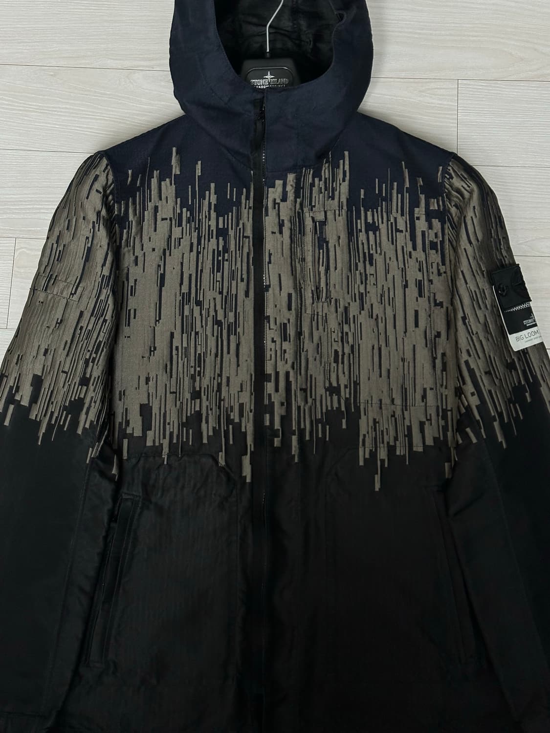 스톤아일랜드 쉐도우 리버시블 빅룸 자카드 자켓 L(105) 상품이미지4