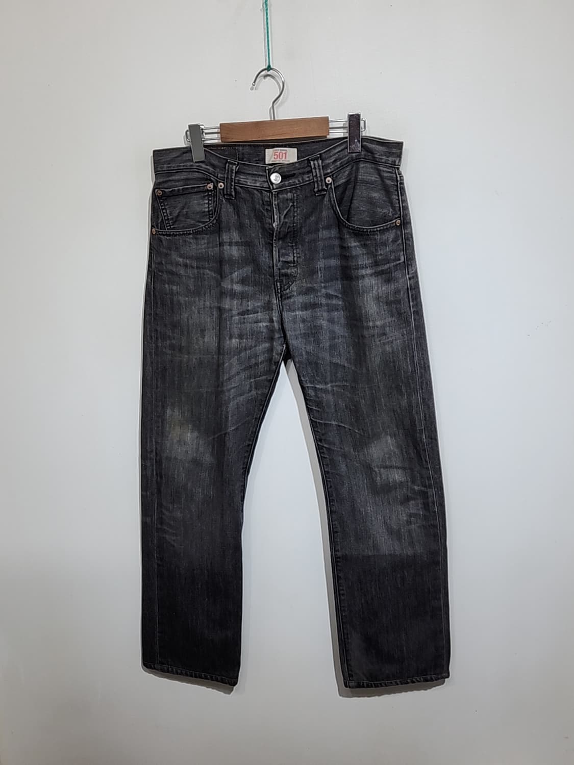 (32) 리바이스 501 청바지 블랙그레이 데님팬츠 레드탭  상품이미지1