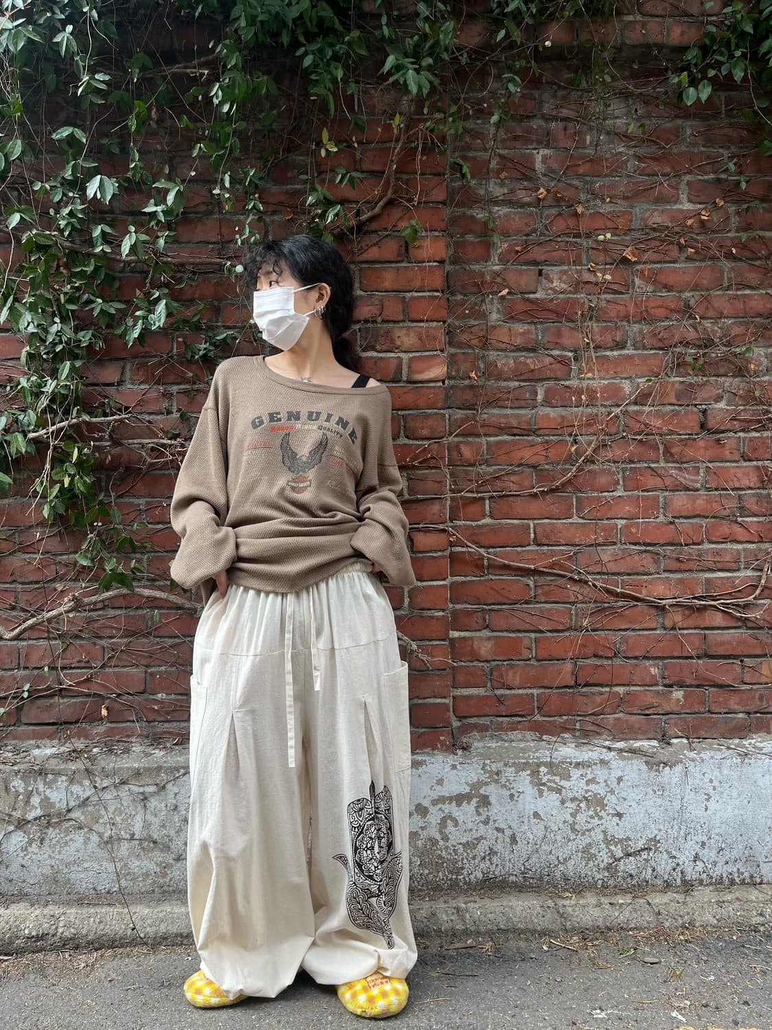 히피 에스닉 문양 와이드 벌룬 팬츠 상품이미지3