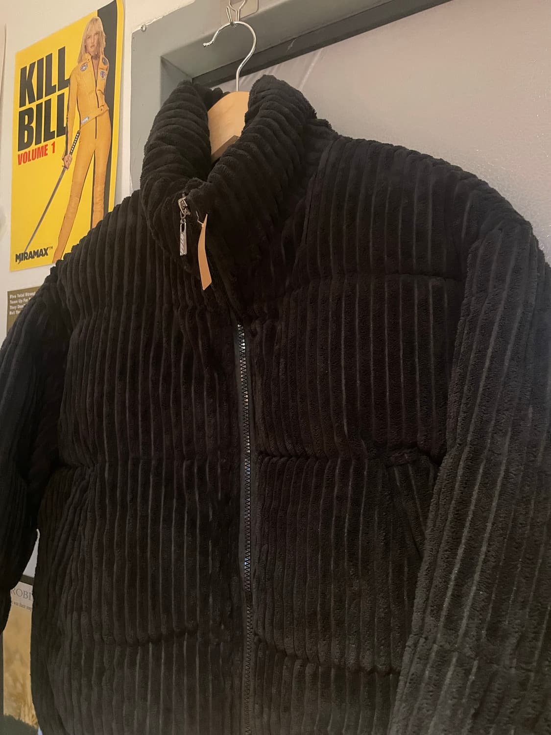 miss yu 블랙 코듀로이 숏패딩 상품이미지2