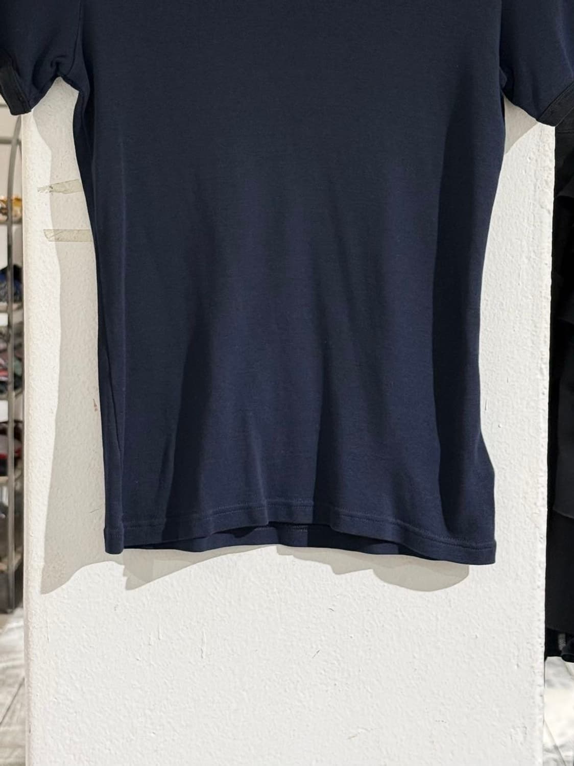 꾸레쥬 네이비 리에디션 범피 콘트라스트 하프 티셔츠 상품이미지5