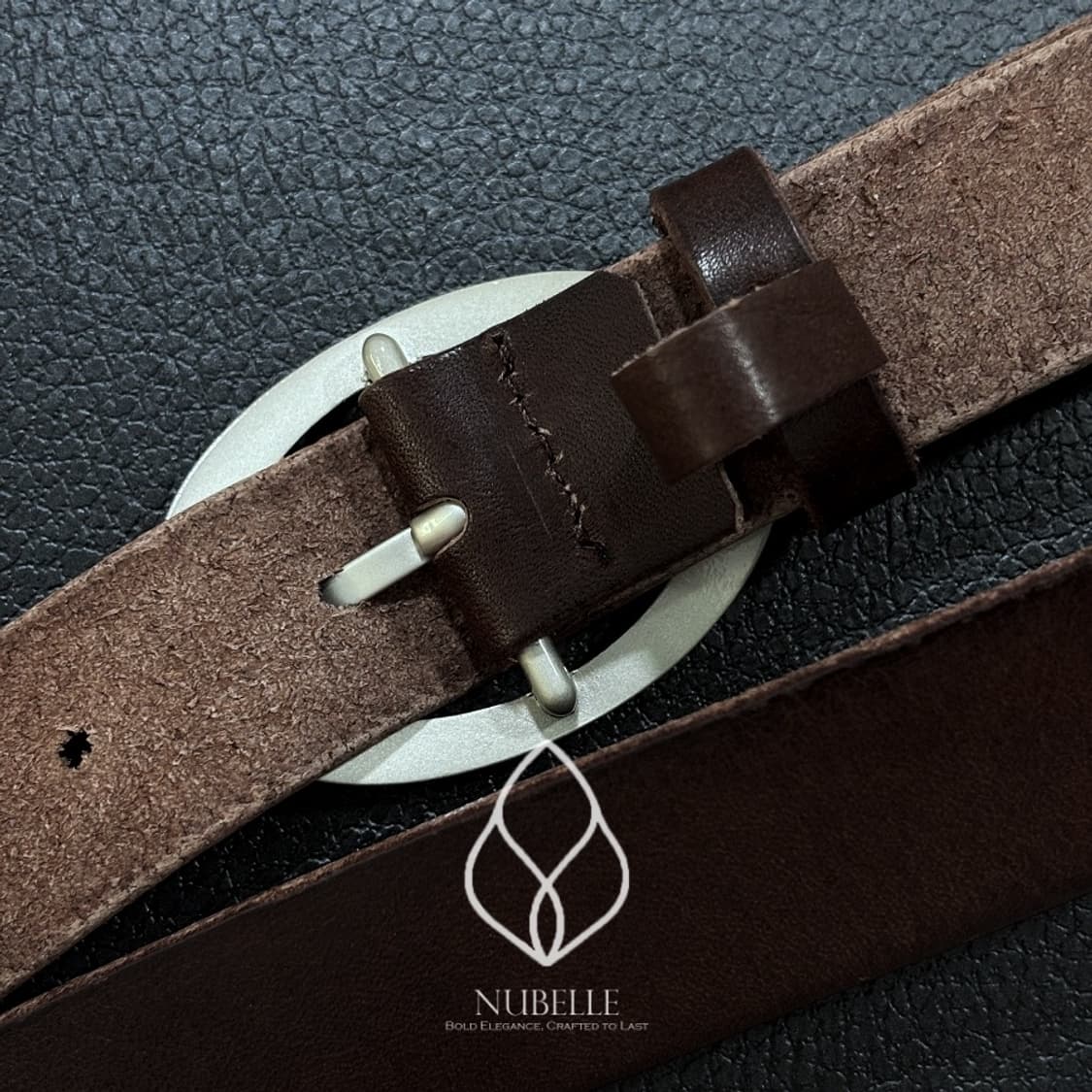🌗 Oval ring belt / 오벌 링 버클 소가죽 웨스턴 벨트 상품이미지9