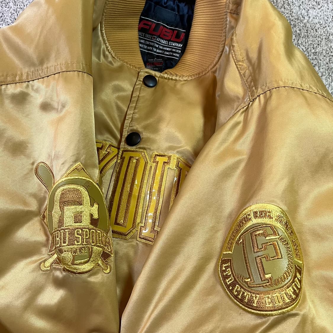 90s 올드스쿨 후부 베이스볼 스타디움 점퍼 상품이미지3