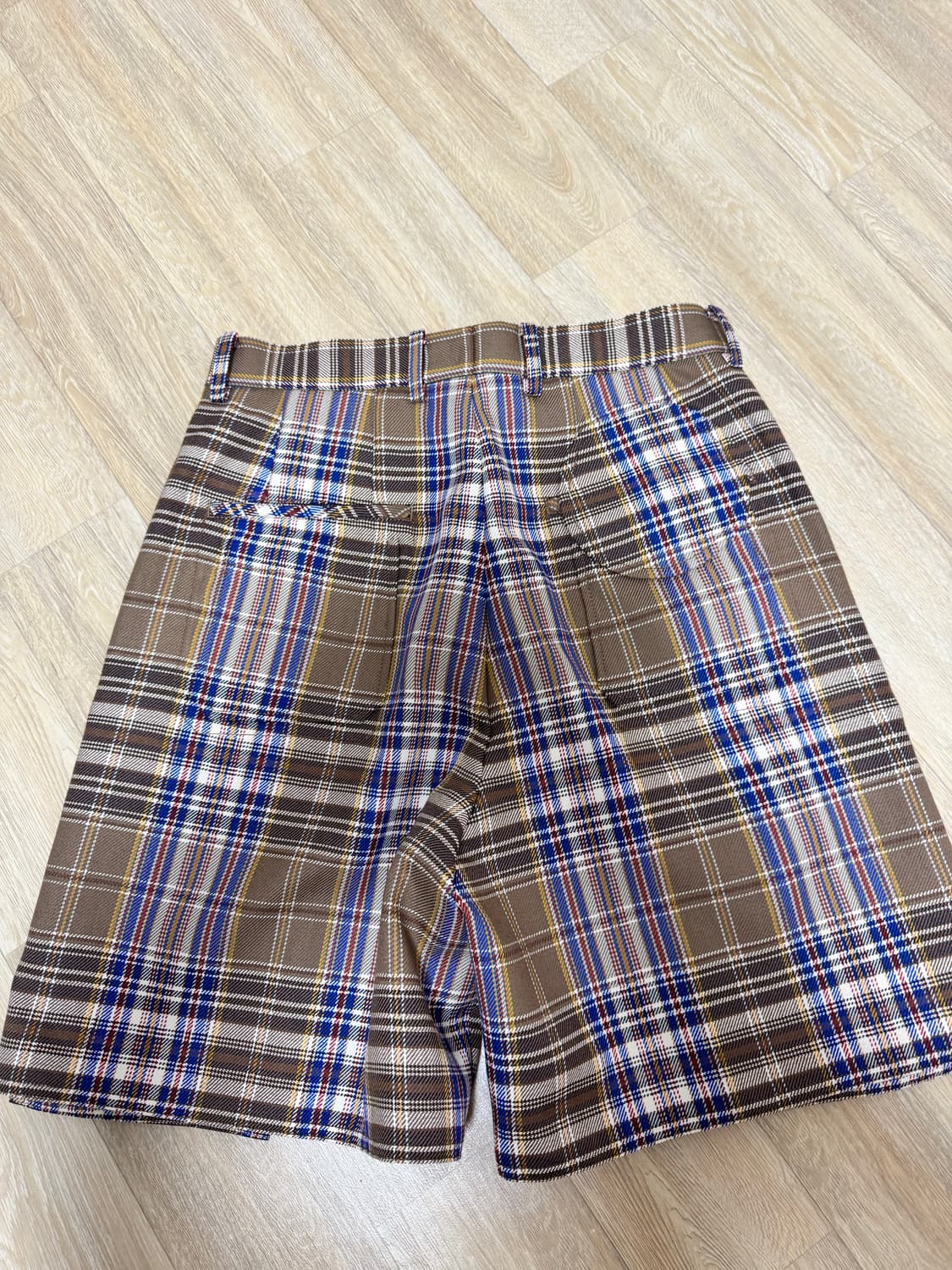 우영미 체크패턴 반바지 상품이미지2