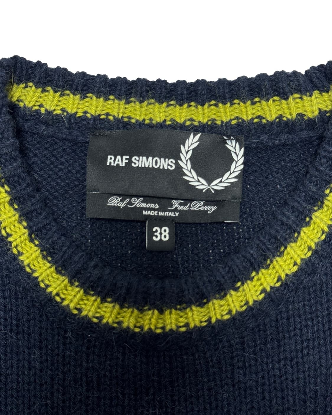 13AW 라프시몬스 X 프레드페리 RS패치 니트 상품이미지5