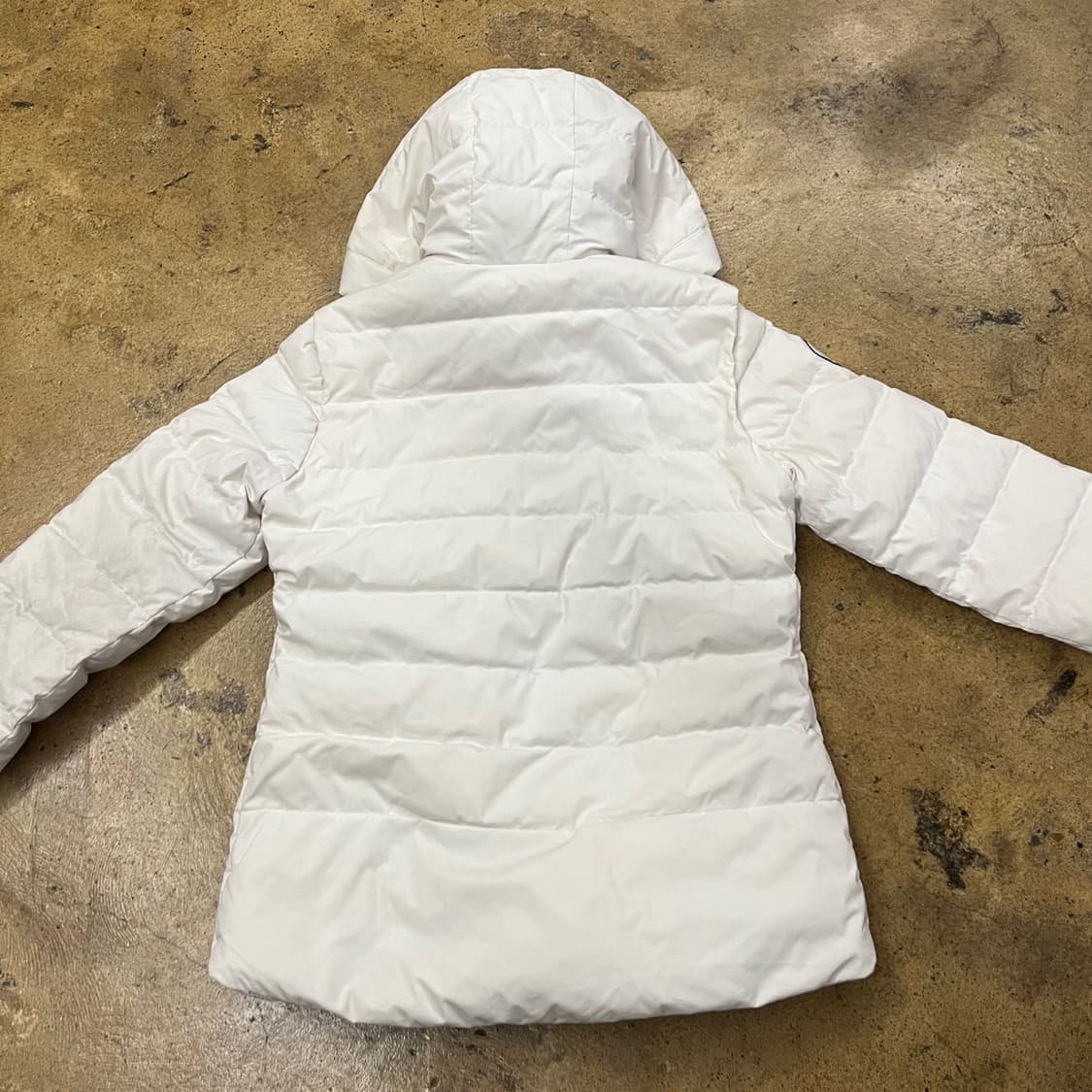 [정품/1] waac 흰색 후드 패딩 점퍼 b10 상품이미지4