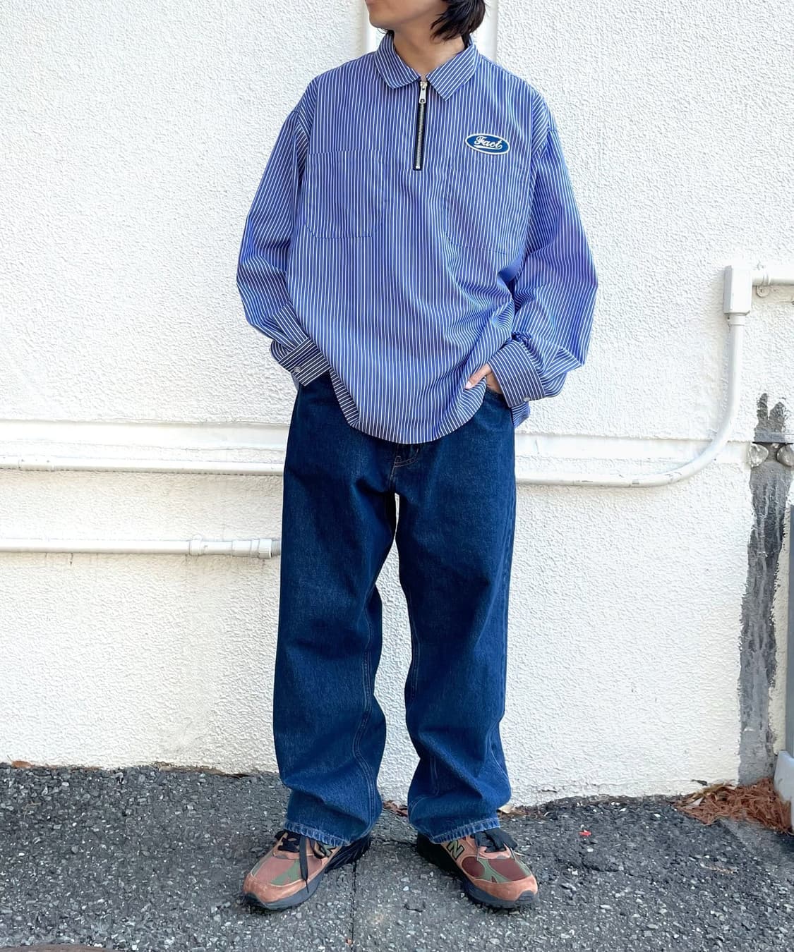 WHO'S WHO gallery Wappen Stripe Shirt 상품이미지2