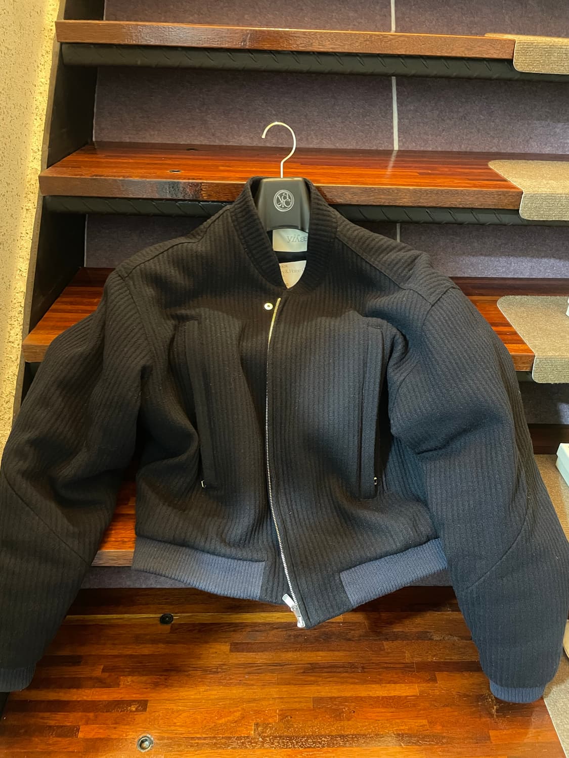 yiyae 네이비 봄버 자켓 M 풀세트 상품이미지1