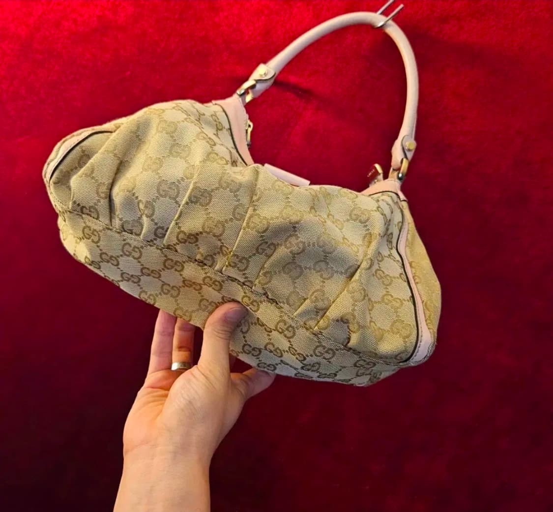 구찌(GUCCI) 핑크 자카드 미니 호보백 25 x 20 x 9 size 상품이미지6