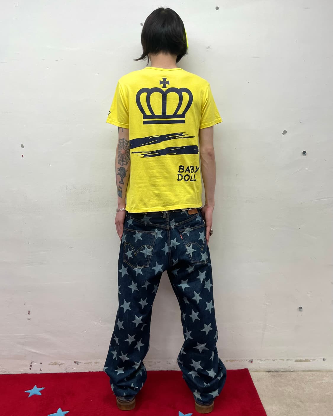 Baby Doll Drawing Yellow T-shirt 상품이미지5
