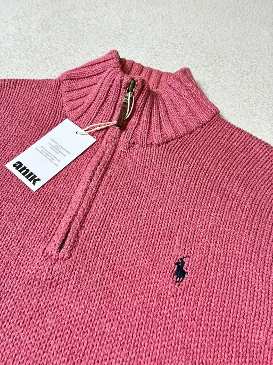 폴로 랄프로렌 00's 헤비코튼 하프집 니트 PN7947 상품이미지3