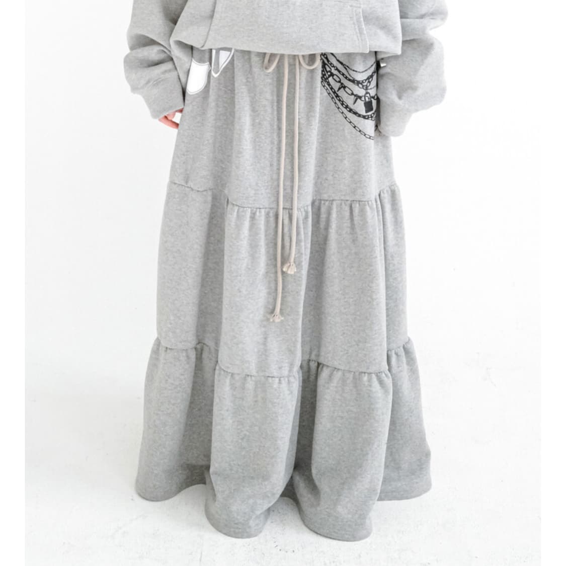 샵페어리 맥시 저지 티어드 스커트 maxi jersey tiered 상품이미지3