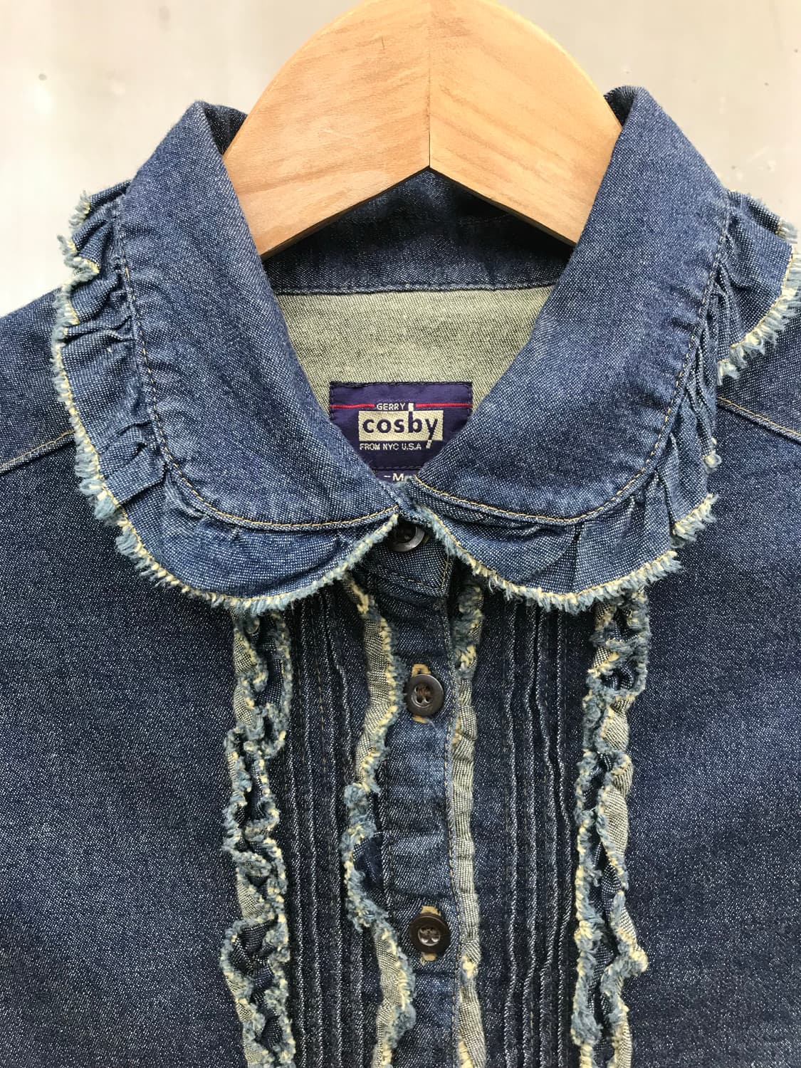 Cosby frill denim shirt 상품이미지9