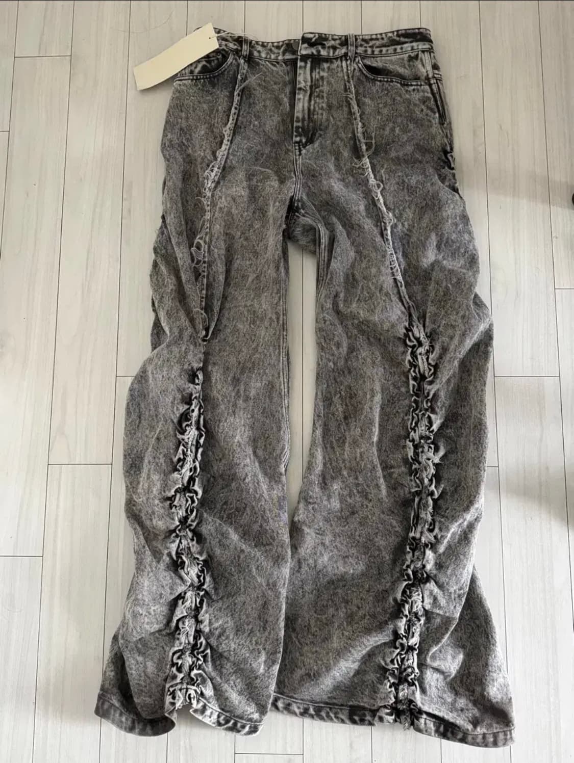 폰더럴 스모크드 플레어 데님 상품이미지1