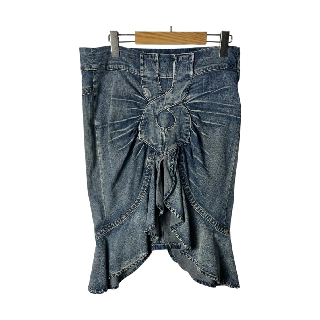 [JPN] 빈티지 디테일 머메이드 미디스커트 상품이미지1