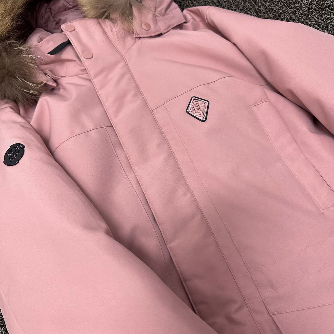 코오롱스포츠 여성 고어텍스 구스다운 롱패딩 핑크 100(L) 상품이미지3