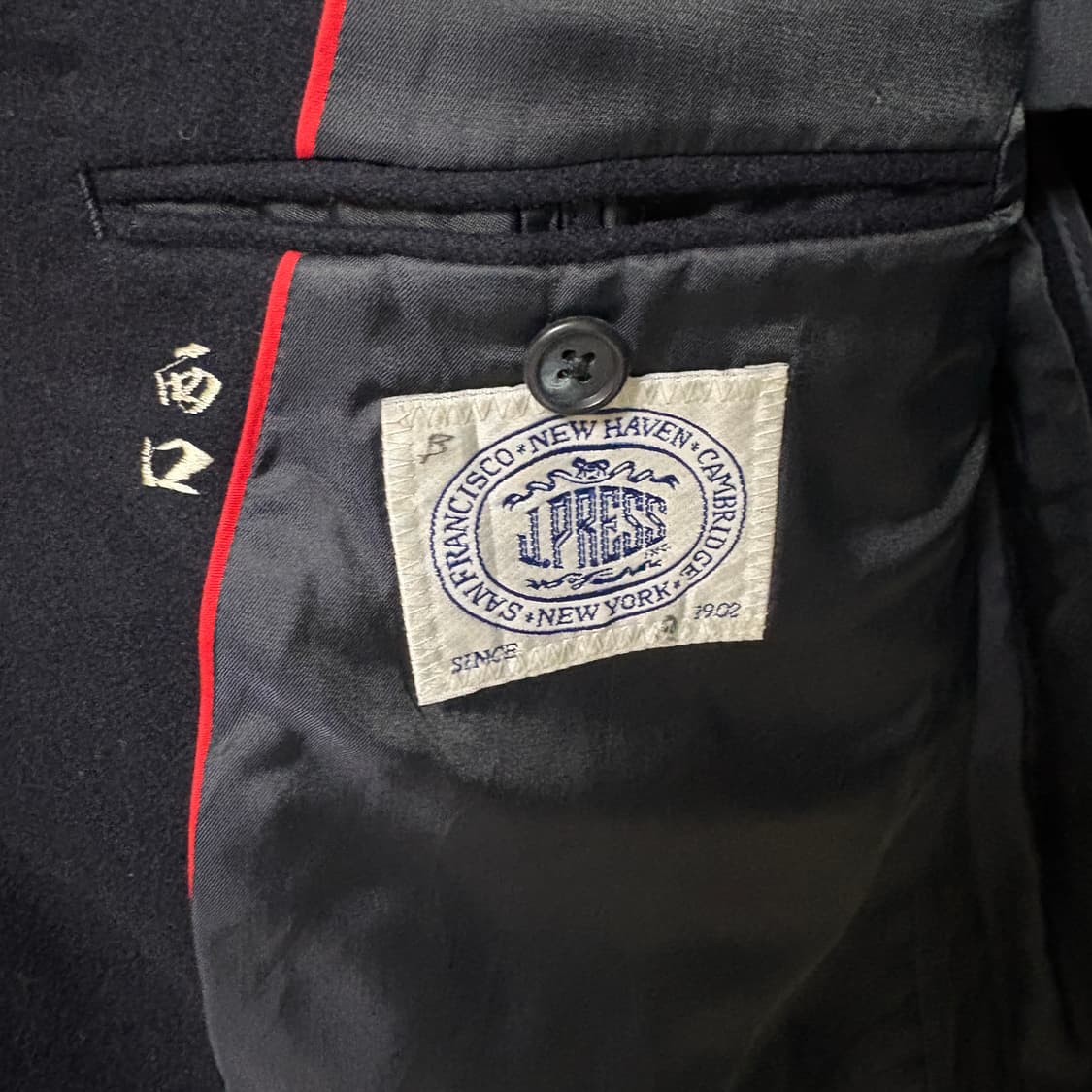 제이프레스 울 더블 금장 블레이저 자켓 / 네이비, M 상품이미지8